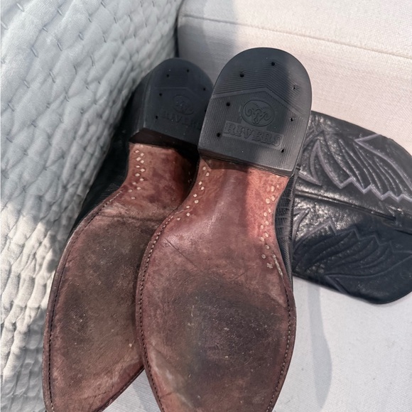 Rivers Boots - Black Lizard Western Boots Mens 11 Handmade Exotic Cowboy - Picture 6 of 8